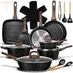 25-Piece Nonstick Ceramic Pots and Pans Set