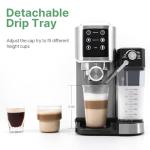 URintells Touchscreen Espresso Machine with Milk Frother