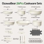 OzawaBear 26-Piece Non-Stick Cookware Set