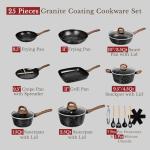 25-Piece Nonstick Ceramic Pots and Pans Set
