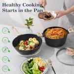 12-Piece Non-Stick Granite Cookware Set