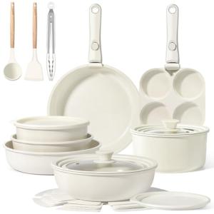 GiPP 21-Piece Nonstick Ceramic Cookware Set