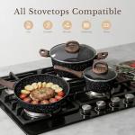 25-Piece Nonstick Ceramic Pots and Pans Set