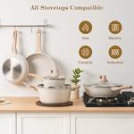 SODAY 12-Piece Nonstick Cookware Set with Frying Pans