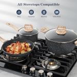 12-Piece Non-Stick Granite Cookware Set