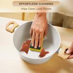 25-Piece Nonstick Ceramic Cookware Set in Cream