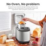 Elite Gourmet Programmable Bread Maker with 19 Functions
