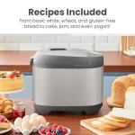 Elite Gourmet Programmable Bread Maker with 19 Functions