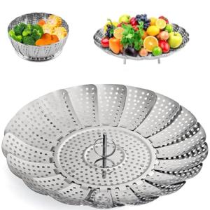 Zocy Stainless Steel Expandable Steamer Basket