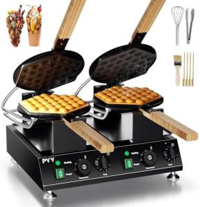 PYY Non-Stick Double Bubble Waffle Maker