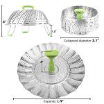 Stainless Steel Vegetable Steamer Basket, Expandable Design