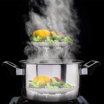 Stainless Steel Folding Vegetable Steamer Basket