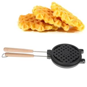 Mini Cast Iron Nonstick Waffle Maker Pan