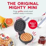 Dash Mini Waffle Maker - Fun, Compact, Easy-to-Clean