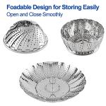 Stainless Steel Folding Vegetable Steamer Basket