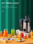 HOUSNAT 3-Speed Whole Fruit Juicer Machine