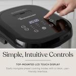 10-Cup Rice Cooker with Steamer Basket and Timer