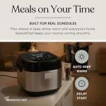 10-Cup Rice Cooker with Steamer Basket and Timer