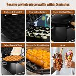 PYY Non-Stick Double Bubble Waffle Maker