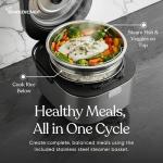 10-Cup Rice Cooker with Steamer Basket and Timer