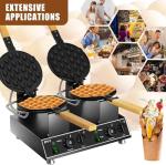 PYY Non-Stick Double Bubble Waffle Maker