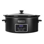 HOMECOOKIN 8 Quart Programmable Slow Cooker in Black