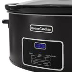 HOMECOOKIN 8 Quart Programmable Slow Cooker in Black