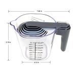 10-Piece Stackable Measuring Cups and Spoons Set