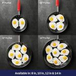 Tramontina 14-Inch Nonstick Frying Pan, Red Handle