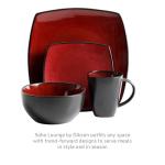 Gibson Elite Soho 16-Piece Square Dinnerware Set