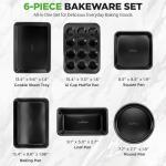 NutriChef Stackable Non-Stick Baking Pan Set