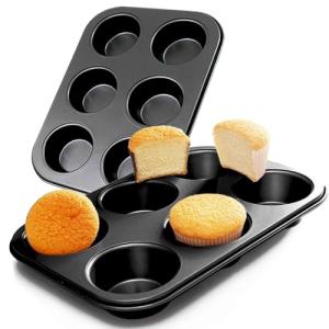 ASBAYSON Steel Muffin Pan Set for Baking