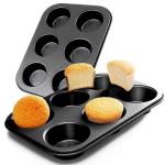 ASBAYSON Steel Muffin Pan Set for Baking