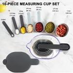 10-Piece Stackable Measuring Cups and Spoons Set