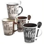 Mr. Coffee Café Americano Mug and Spoon Set
