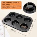 ASBAYSON Steel Muffin Pan Set for Baking