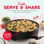 Dash Family Size Electric Nonstick Skillet, 6-Quart