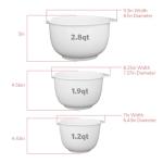 Glad Mixing Bowls Set with Pour Spout - 3 Pack