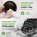 NutriChef Stackable Non-Stick Baking Pan Set