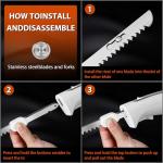 HousesAid Electric Carving Knife Set with Fork