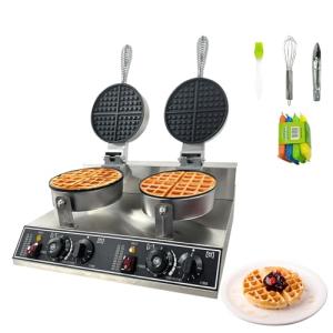 Double Waffle Maker with Timer and Temp Control