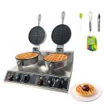 Double Waffle Maker with Timer and Temp Control