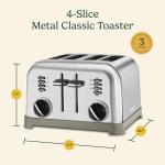 Cuisinart 4-Slice Stainless Steel Toaster with Wide Slots
