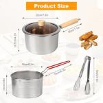 Stainless Steel 2.5L Deep Fryer Pot with Basket