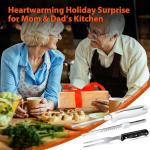 HousesAid Electric Carving Knife Set with Fork