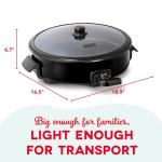 Dash Family Size Electric Nonstick Skillet, 6-Quart