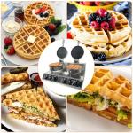 Double Waffle Maker with Timer and Temp Control