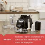 BLACK+DECKER 8-Cup Food Processor in Black