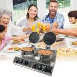 Double Waffle Maker with Timer and Temp Control