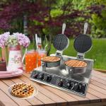 Double Waffle Maker with Timer and Temp Control
